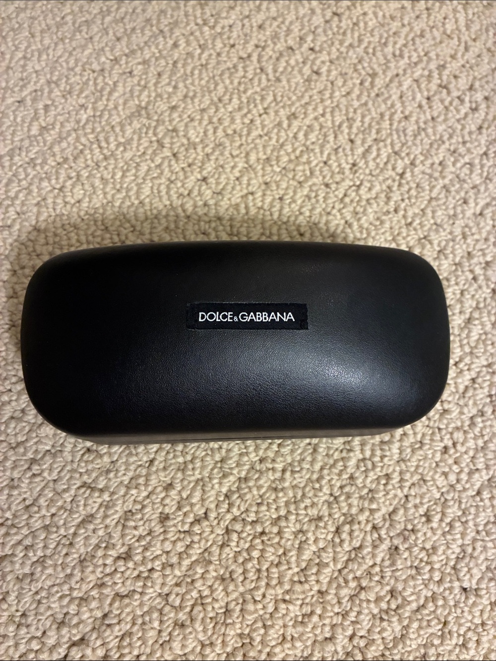 PERFECT CONDITION Dolce & Gabbana Black Hard Sunglass Case EMPTY
